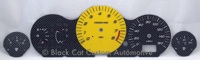 Nissan 350Z Carbon Fiber Design and Yellow Gauge Face